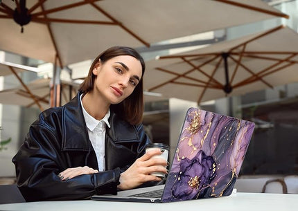 DONGKE for M4 MacBook Air 13.6 Inch Case 2025 2024 2023 2022 Model A3240 A3113 A2681 M3 M2 Chip, Plastic Hard Shell Case Cover with Touch ID for MacBook Air 13 Inch M4 - Purple Hydrangea