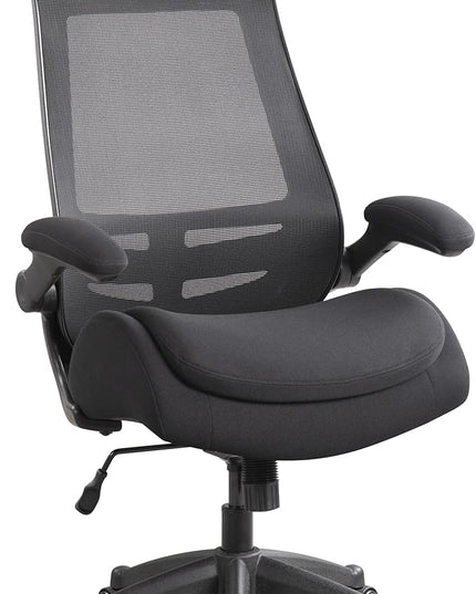 BOLISS 400lbs High Back Ergonomic Mesh Computer Office Desk Chair with Super Soft Adjustable Arms Molded Foam Double Seat Cushion Lumbar Support(Black)