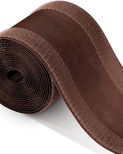 WILLBOND Carpet Cord Cover Cable Protector Floor Cover Cable Protector Management Only for Commercial Office Carpet(9.84 ft,Brown)