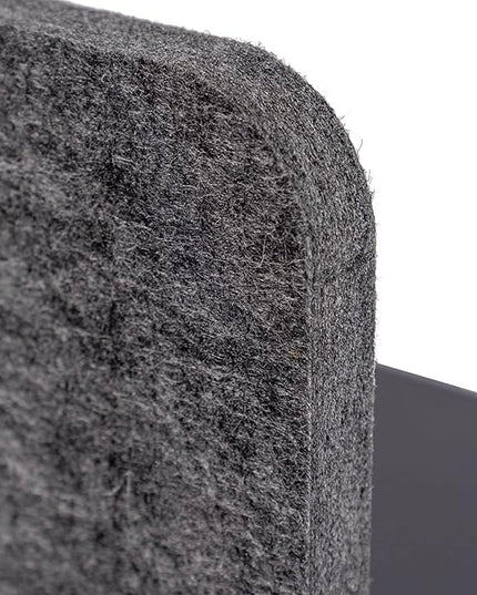ReFocus™ Raw Clamp-On Acoustic Desk Divider – Reduce Noise and Visual Distractions with This Lightweight Desk Mounted Privacy Panel (Anthracite Gray, 47.25" x 16", 23.6" x 16", & 23.6" x 16")