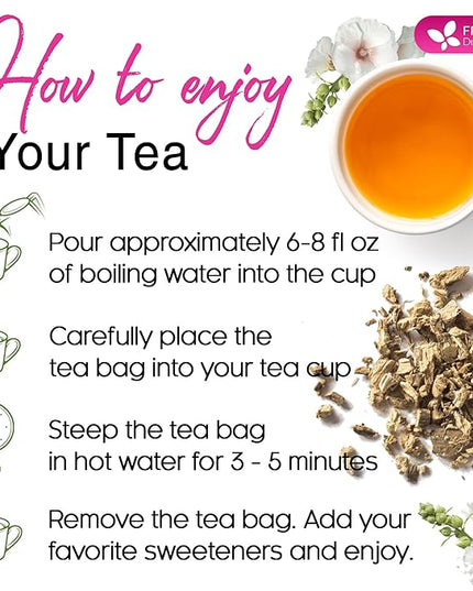 FreshDrinkUS, Premium 75 Marshmallow Root and Leaf Tea Bags, 100% Natural & Pure. Loose Leaf Marshmallow Herbal Tea. Made with Eco-Conscious Tea Bags. No Sugar, No Caffeine, No Gluten, Vegan.