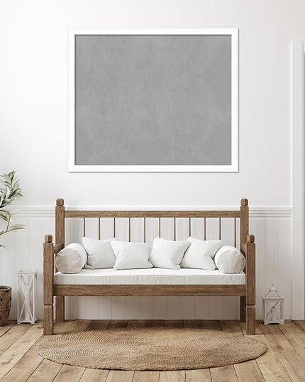 Amanti Art White Framed Magnetic Board 43x51 Oversize Vision Board for use with Magnets, 100% Metal Sheet to Display Items as Office Decor or for Home Organization in mudroom, Kitchen or Kids Room