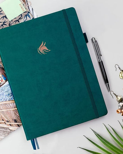 Clever Fox Planner Pro Premium – Luxurious Weekly & Monthly Planner with Budget Organizer for Productivity & Goals, Undated, A4 (Teal)