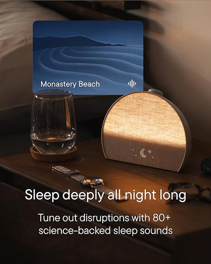 Hatch Restore 3 Sunrise Alarm Clock, Sound Machine, Smart Light (Greige) - White Noise, Screen-Free Sleep Routine
