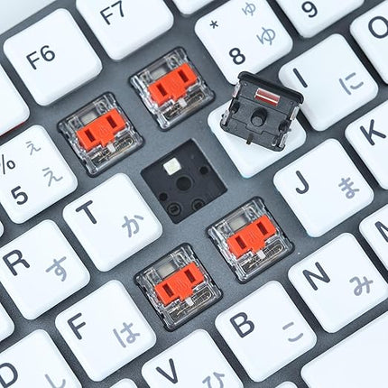 PG1350 Choc V1 Low Profile Keyboard Switches,5-Pin 20-70gf for Kailh PG1350 Choc V1 Switch clicky&Linear and Tactile for Chocolate Mechanical Gaming Keyboard,Built-in LED Slot (Burnt Orange-35Pcs)