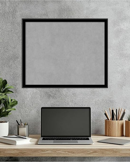 Amanti Art Black Framed Magnetic Board 17x21 Small Vision Board for use with Magnets, 100% Metal Sheet to Display Items as Office Decor or for Home Organization in mudroom, Kitchen or Kids Room