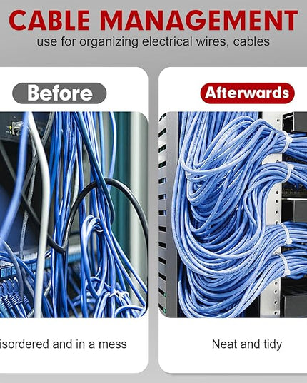 Zip Ties, RAZCC 1200pcs Cable Zip Ties 12 Inch, Heavy Duty White Plastic Wire Ties with 70lb Tensile Strength, Self-Locking Nylon Cable Ties, Wire Management for Indoor and Outdoor