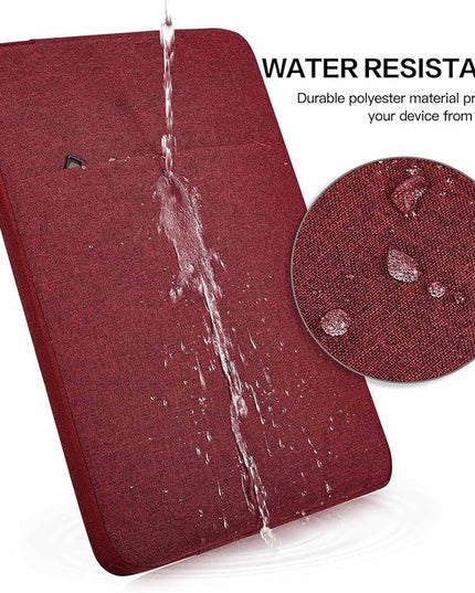 Laptop Sleeve Case for MacBook Pro 14 inch M3/M2/M1 Chip Pro/Max A2918 A2992 A2779 A2442 2025-2022, Surface Laptop 6 5 13.5" Water-Resistant Computer Bag with Accessory Pocket -Wine Red
