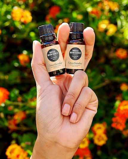 Edens Garden Nausea & Motion Sickness Essential Oil Blend- 100% Pure Premium Grade, Undiluted, Natural, Therapeutic, Aromatherapy, The Best for Diffusing, Skin, Humidifiers, Face 10 ml (.33 fl oz)