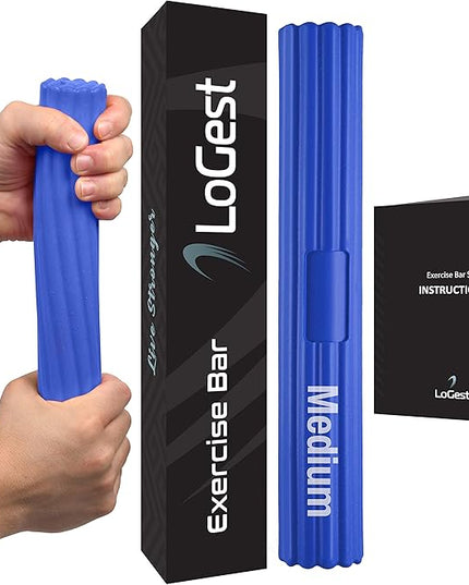 Logest Twist Hand Exerciser Bars for Physical Therapy - Relieves Tendonitis Pain & Improve Grip Strength - Tennis Elbow, Golfer's Elbow, Tendonitis, Wrist, Forearms Pain Relief Hand Therapy Bar
