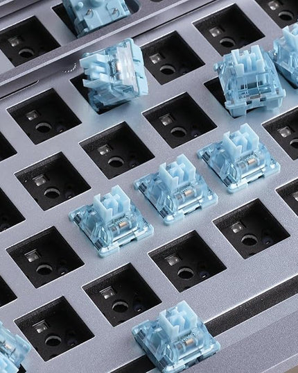 Akko V3 Creamy Blue Pro Keyboard Switch with Dustproof Stem for Mechanical Gaming Keyboard, 5-Pin 45gf Pre Lubed Tactile Key Switches (45pcs)