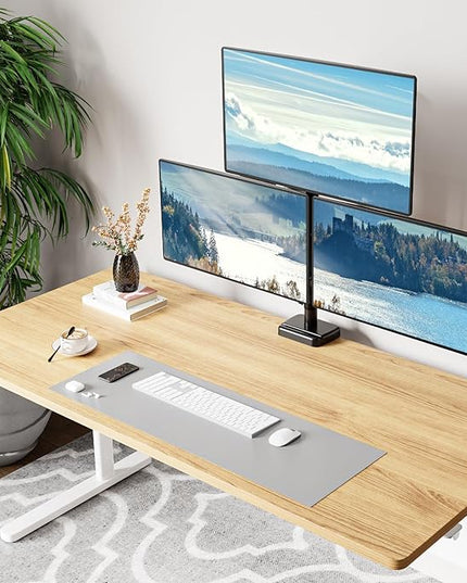 MOUNT PRO Triple Monitor Mount for Max 32" Computer Screen, Adjustable 3 Monitor Desk Mount, up to 19.8lbs Each, Three Display Arm with Tilt Swivel Rotation, VESA Mount 75x75/100x100mm