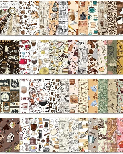 Square Origami Paper 6x6 Double Sided 50 Sheets 50 Colors 70GSM Origami Kit Japanese Chiyo Easy Fold Arts Crafts DIY Handwork Coffee