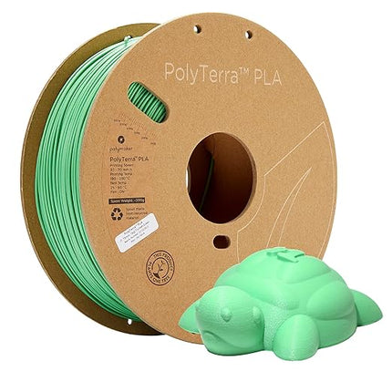Polymaker Matte PLA Filament Forest Green 1.75mm 1kg 3D Printing Filament, PolyTerra 3D Printer PLA Filament