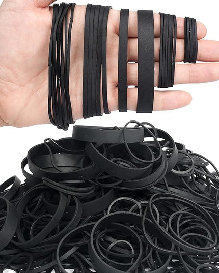 Rubber Bands Assorted Sizes Black Elastic Bands Tactical rubber bands for Office supplies 0.5lbs size10,size#16,size#33,size#64,size#84,size(4-4/5" x 1/16")