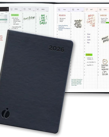 Hourly Academic Planner 2026-2027 – 24-Hour Planner with Weekly & Monthly Time Slots, Hardcover Appointment Book for Students & Professionals, Minimalist Japanese Design, June 2026 - July 2027 (6x8.5)
