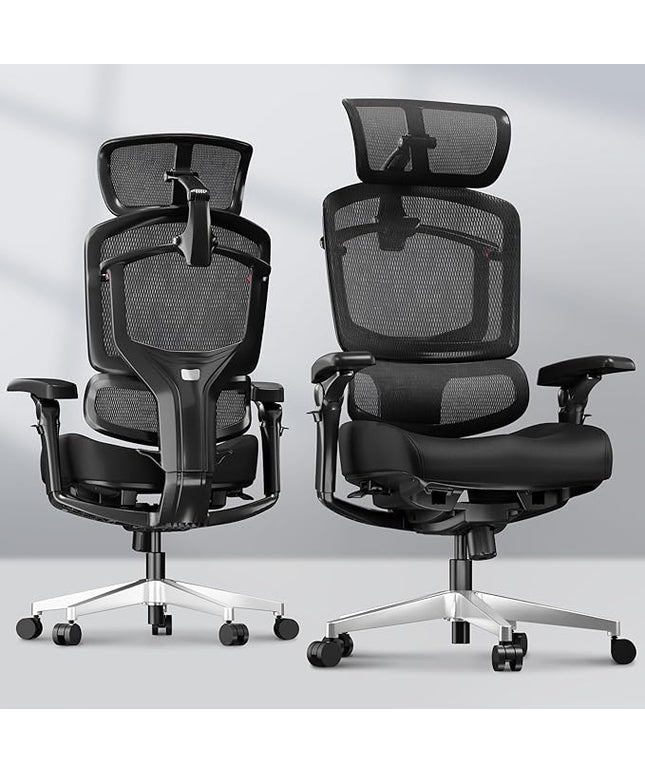 FLEXISPOT ErgoX-PRO Ergonomic Office Chair Black – Cloudtech Cushion, 5D Lumbar, 7D Armrests, 4D Headrest, 551LBS Capacity – Office, Gaming, Home