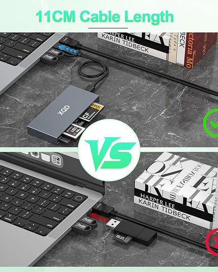 USB 3.0 Multi 8 in 1 USB C/USB A XQD Card Reader for Sony G M Series/Lexar 2933x/1400x Mark XQD/CF/XD/MS/SD/TF,10Gbps Type C Memory Card Adapter for Windows/Mac OS/Linux/Android