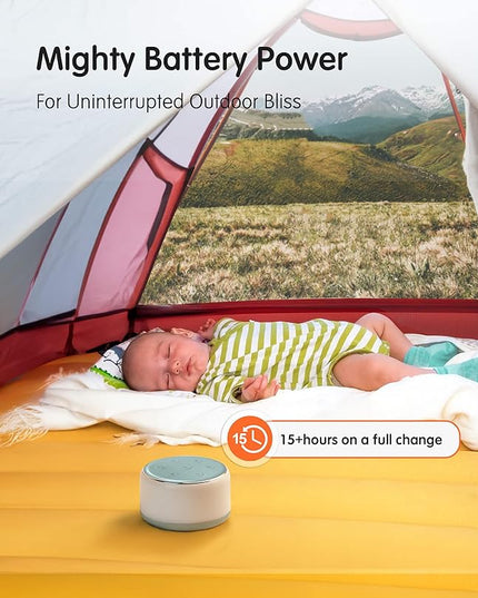 FamiSym White Noise Sound Machine Baby for Sleeping with Night Light – 34 Soothing Sounds, Rechargeable White Noise Machine for Kids Adults Sleep, Portable Lullaby Machine Baby Soother (Slate)