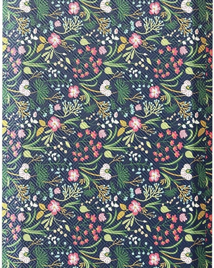 Ophanie Kitchen Mats for Floor, 3/4 inch Thick, 20x48 Anti Fatigue Cushioned Mat, Kitchen Rugs, Waterproof, Comfort Ergonomic Standing Mat for Office, Home, Sink, Blue Flower Non-Slip Ridged Bottom