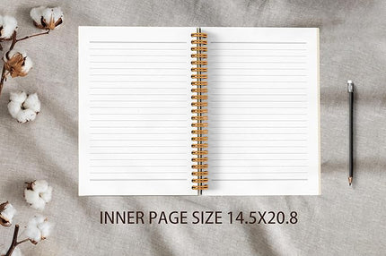 VNWEK Vintage Boho Notebook - Boho Journal, Boho Gifts for Women, Boho Office Supplies, Boho Sun Sunshine Spiral Notebook 5.5x8.3,Writing Notebooks