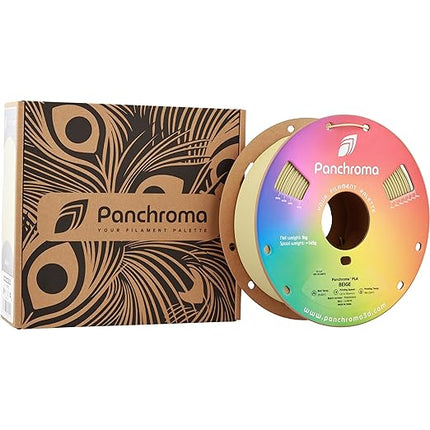 Panchroma PLA Beige 3D Printer Filament, 1.75mm, 1kg Spool, Easy to Print, High Speed Printing, Tangle Free, AMS Compatible, Perfect for Toys, Decor, Miniatures, Models & Cosplay