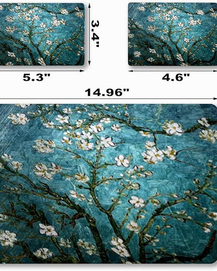Laptop Skin Sticker Decal,12" 13" 13.3" 14" 15" 15.4" 15.6 inch Laptop Vinyl Skin Sticker Cover Art Protector Notebook PC (2 Wrist Pad Skin Included), Decorative Waterproof Removable,Van Gogh Painting