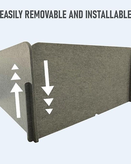 29.1"x22.8"x1.2" Acoustic Desk Divider, Sound Absorbing, Freestanding Soundproof Privacy Panel, Reduce Noise, Increase concentration, Made from High Quality Polyester (Abalone)