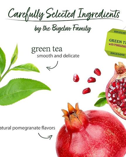 Bigelow Green Tea with Pomegranate Tea Bags, 20 ct
