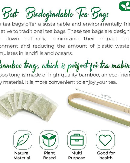 FreshDrinkUS, Premium 75 Lotus Leaf Tea Bags, 100% Natural & Pure from Lotus Leaves. Loose Leaf Lotus Herbal Tea. Made with Eco-Conscious Tea Bags. No Sugar, No Caffeine, No Gluten, Vegan.