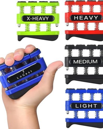 Finger Strengthener - Finger Exerciser for Forearm and Hand Strengthener - Hand Grip Workout Equipment for Musician, Rock Climbing and Therapy