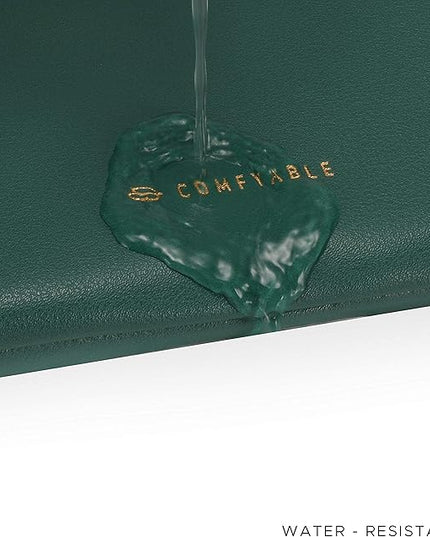 Comfyable Slim Protective Laptop Sleeve 14 Inch Snugly Compatible with MacBook Pro 14-inch M5 M4 M3 M2 M1 Pro/Max 2025, PU Leather Bag Waterproof Cover Notebook Computer Case for Mac, Green