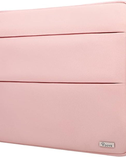 Voova 14 15 Inch Laptop Sleeve Case, Waterproof Computer Bag Cover Compatible with MacBook Air 15 M2/M3/M4 2022-2025, MacBook Pro 15, Hp chromebook 14, 14-15” Dell Lenovo Acer Asus, Pink