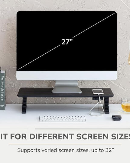Anji Mountain Monitor Stand - Desktop Organizer & Laptop Riser, Ergonomic Monitor Riser, Space-Saving Monitor Stand for Desk, Durable Construction, Easy Assembly, Ideal for Home & Office