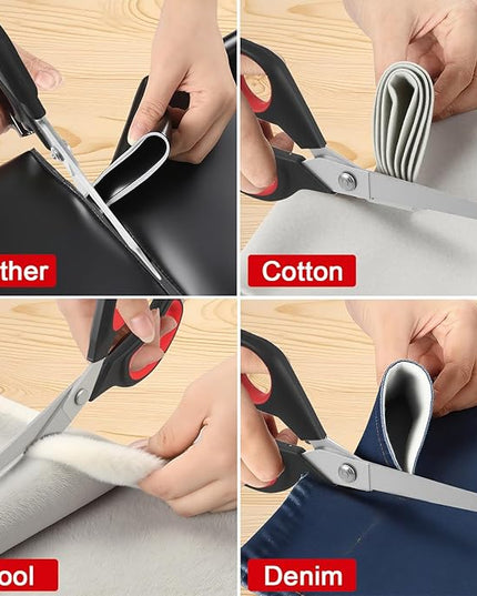 Fabric Scissors, All-Purpose Heavy Duty Utility Shears for Sewing &Garment Making, Stainless Steel Professional Handcrafted Scissors, All Purpose Heavy Duty, For Sewing Fabrics and Leather Garments