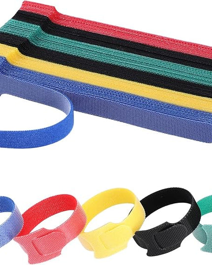 120PCS 6 Inch Cable Ties Reusable Multi-Purpose Wire Ties Cord Organizer Adjustable Cable Management 5 Colors