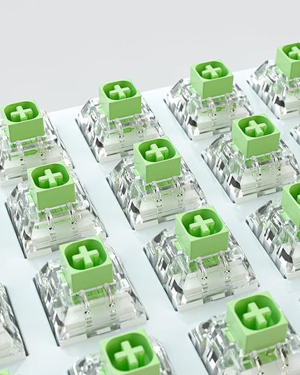 Kailh Box Jade Switches for Mechanical Gaming Keyboard,3-Pin 50gf Clicky/lubed/Dust&Waterproof Switches(108Pcs,Kailh Box Jade)