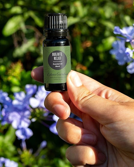 Edens Garden Bug Bite Relief Essential Oil Blend- 100% Pure Premium Grade, Undiluted, Natural, Therapeutic, Aromatherapy, The Best for Diffusing, Skin, Face, Kid Safe 10 ml (.33 fl oz)