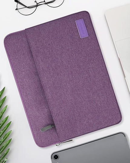 MoKo 9-11 Inch Tablet Sleeve Bag Carrying Case Fits New 11 inch iPad Air M3, iPad A16 2025, iPad Pro 11 M4/Air M2, iPad Air 5/4/3th, iPad 10/9/8/7th, Purple