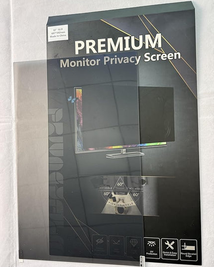 DEJIMAX 32 Inch Curved Computer Privacy Screen Filter for 16:9 Widescreen Computer Monitor Computer Screen Protector Computer Screen Privacy Shield Anti Glare and Blue Light