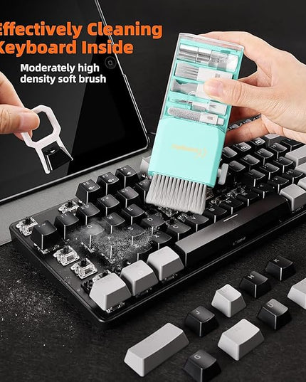 Laptop Screen Keyboard Cleaner Kit, All in 1 Electronics Cleaning Tool for MacBook iPad iPhone Pro Cell Phone, Brush Tool for Tablet, Computer, PC Monitor,TV Camera Lens with Patent