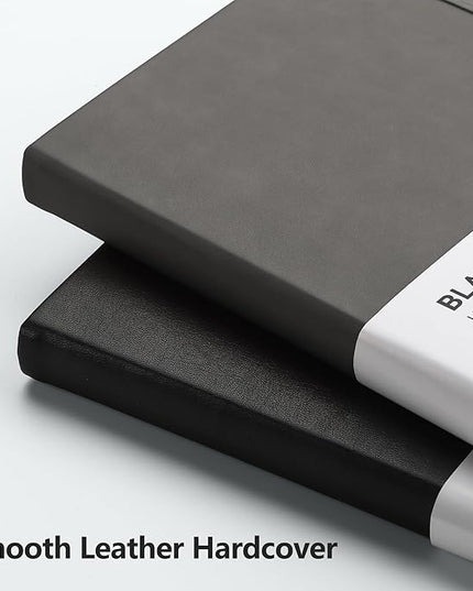 RETTACY Blank Journal Notebook, 192 Pages, A5 Medium Size (5.7'' x 8.3''), Leather Hardcover, 100 GSM Thick Paper, for Sketching, Drawing, Painting (Gray)