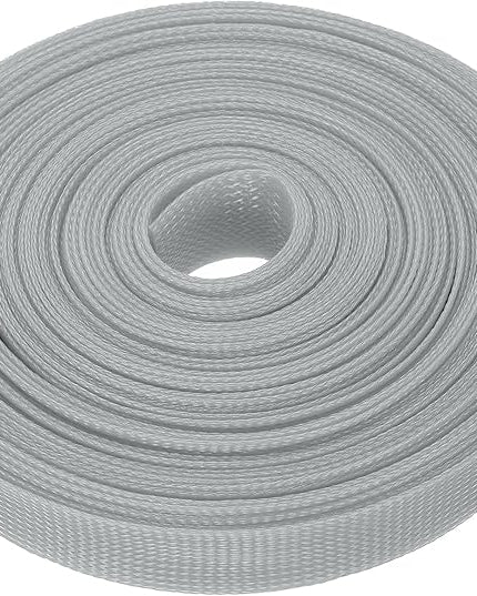 uxcell Expandable Sleeving, 1-inch 50ft Cable Sleeve, Gray