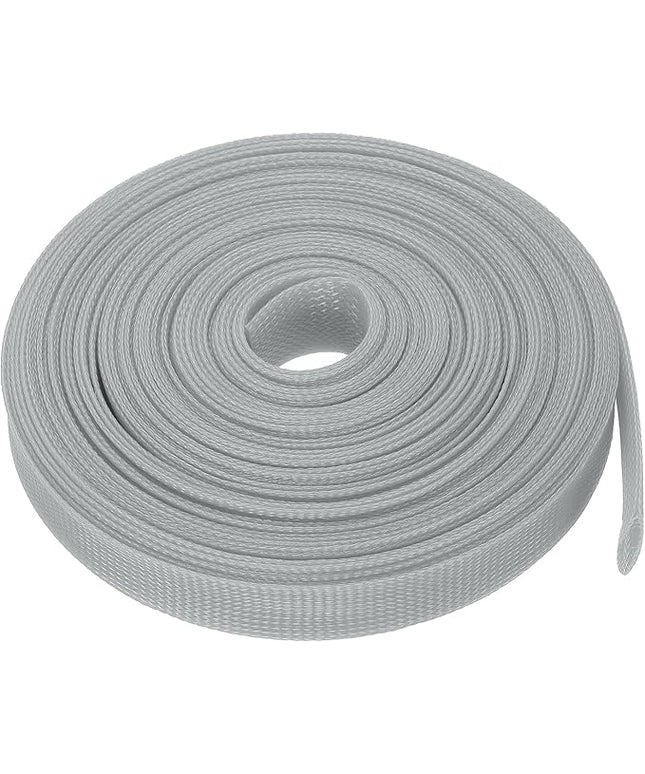 uxcell Expandable Sleeving, 1-inch 50ft Cable Sleeve, Gray