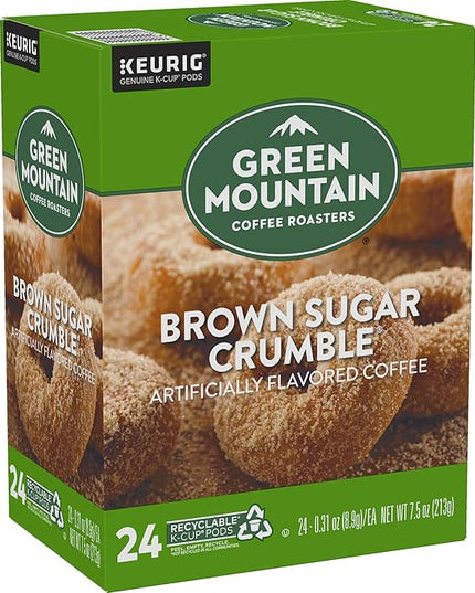 Green Mountain Coffee Roasters Brown Sugar Crumble Coffee, Keurig Single Serve K-Cup Pods, 96 Count