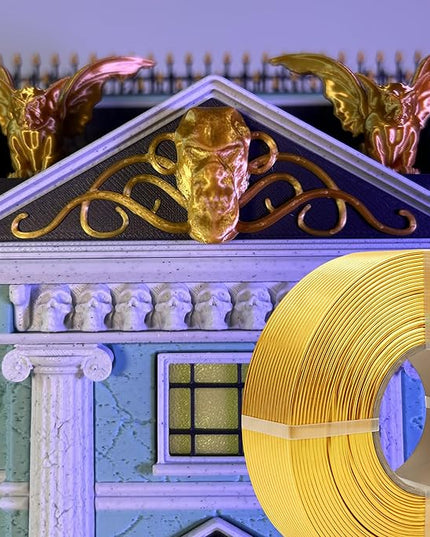 Polymaker Panchroma Refill Spool Silk Gold PLA 3D Printing Filament Refill, Compatible with All Reusable Spools and All Major FDM 3D Printers, Tangle-Free, Vibrant Colors, 1.75mm 1kg