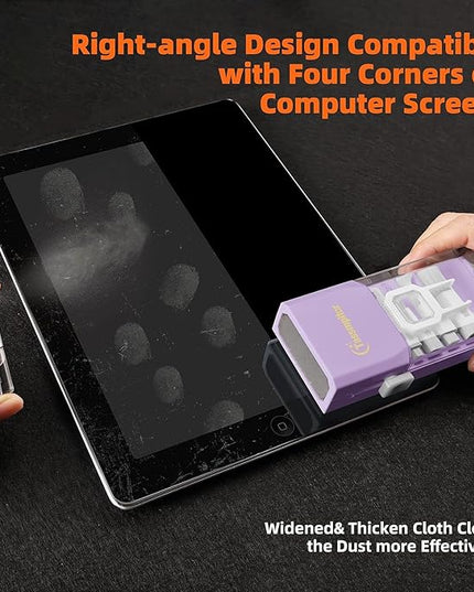 Laptop Screen Keyboard Cleaner Kit, All in 1 Electronic Cleaning Tool for MacBook iPad iPhone Pro Cell Phone, Brush Tool for Tablet, Computer, PC Monitor,TV Camera Lens with Patent, Purple