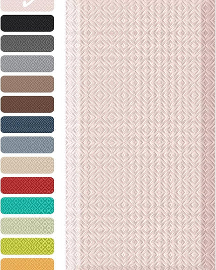 Ophanie Kitchen mats for Floor, 3/4 inch Thick, Kitchen Rugs, 20''x39'' Anti Fatigue Standing Cushioned Mat, Waterproof,Comfort Ergonomic mat for Office, Home, Sink, Pink Non-Slip Bottom