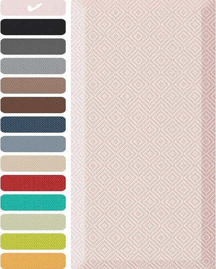 Ophanie Kitchen Mats for Floor, 3/4 Inch Thick Kitchen Rugs, 20''x32'' Anti Fatigue Standing Cushioned Mat, Waterproof,Comfort Ergonomic Mat for Office, Home, Sink, Pink Non-Slip Bottom