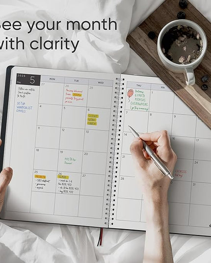 2026 Planner Weekly and Monthly – Hourly Appointment Book 2026 – Softcover, Twin-Wire Binding – Teacher Planner, Simple Design for Productivity – January 2026 to December 2026, 8.5 x 11